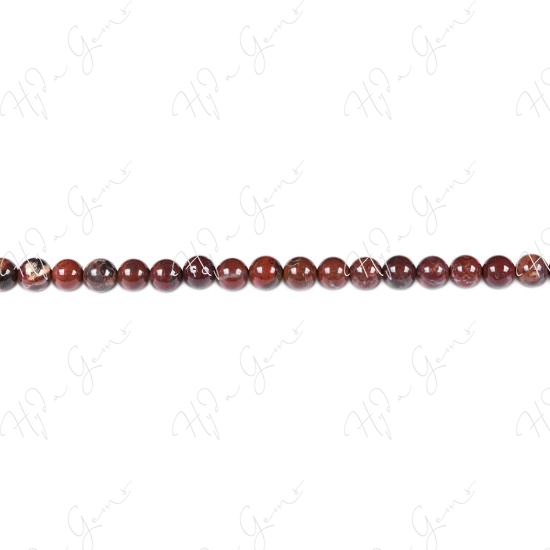 Poppy Jasper Round Beads