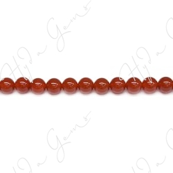 Red Agate Round Beads