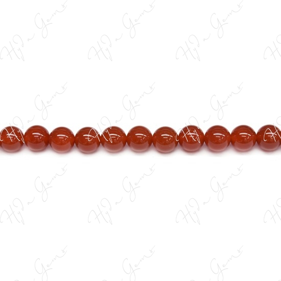 Red Agate Round Beads