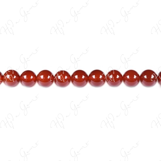 Red Agate Round Beads