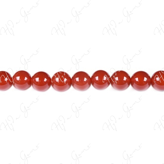 Red Agate Round Beads