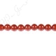 Red Agate Round Beads