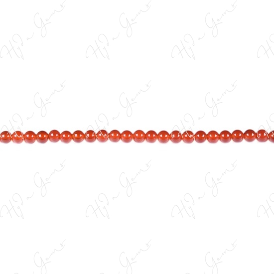 Red Agate Round Beads