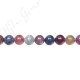 Mixed Ruby & Sapphire Round Beads