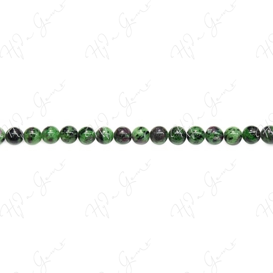 Ruby Zoisite Round Beads (A)