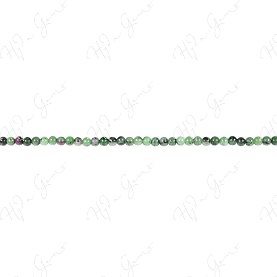 Ruby Zoisite Round Beads (A)