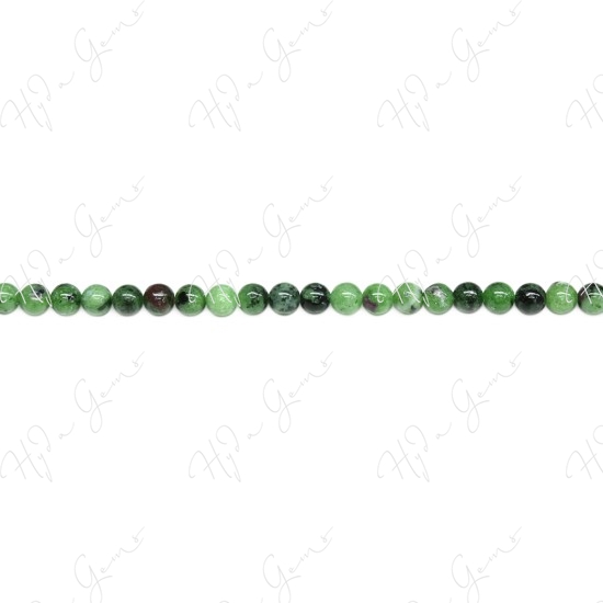 Ruby Zoisite Round Beads (A)