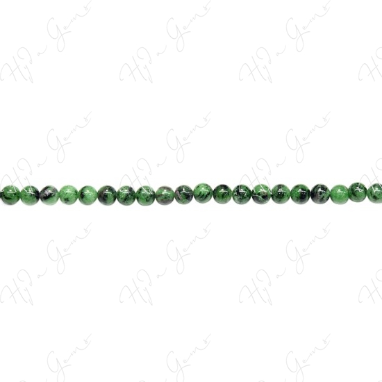 Ruby Zoisite Round Beads (A)