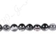 Black Striped Agate Round Beads