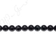 Black Striped Agate Round Beads (A)