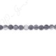 Matte Black Striped Agate Round Beads