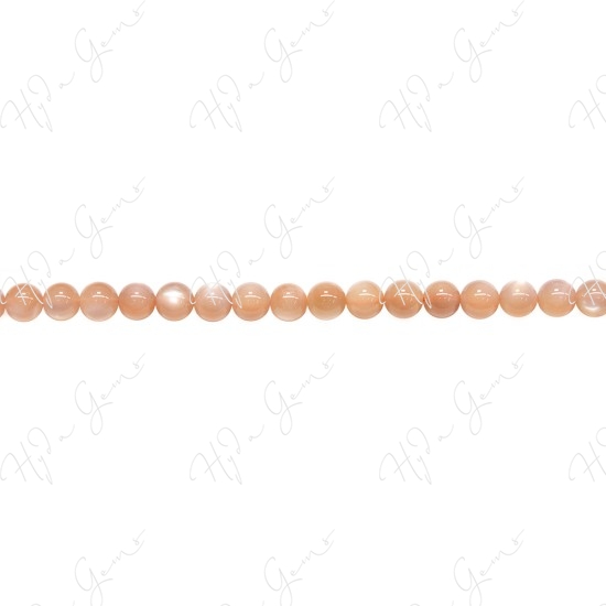 Sun Moon Stone Round Beads (A)