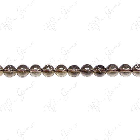 Smoky Quartz Round Beads (AB)