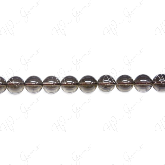 Smoky Quartz Round Beads (AB)