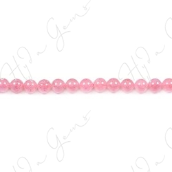 Strawberry Quartz Round Beads (3A)