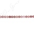 Strawberry Quartz Multi-Color Round Beads