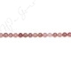 Strawberry Quartz Multi-Color Round Beads