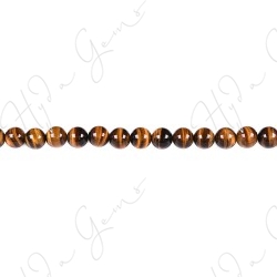 Tiger Eye Round Beads (3A)