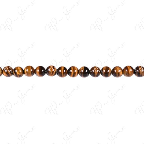 Tiger Eye Round Beads (3A)