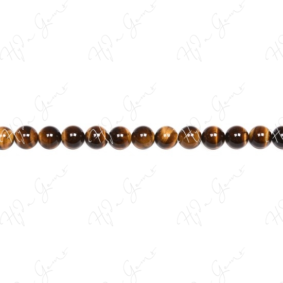 Tiger Eye Round Beads (A-)