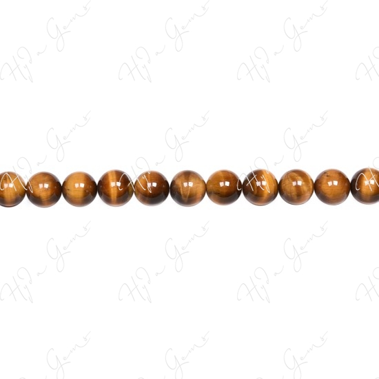 Tiger Eye Round Beads (A-)