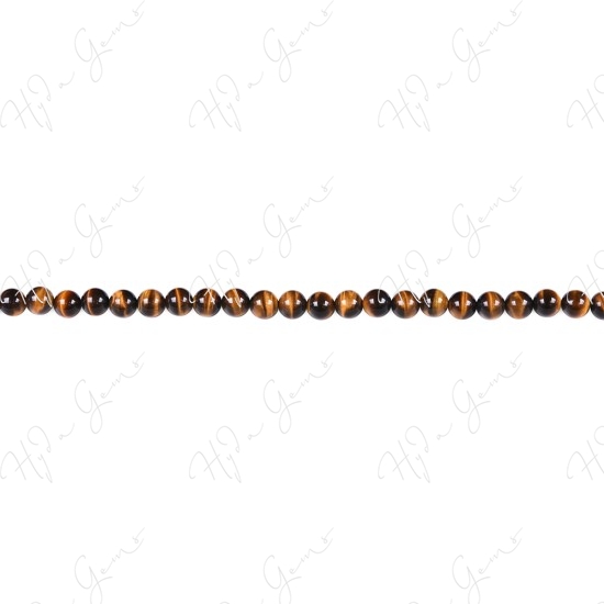 Tiger Eye Round Beads (3A)