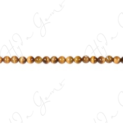 Tiger Eye Golden Color Round Beads (A)