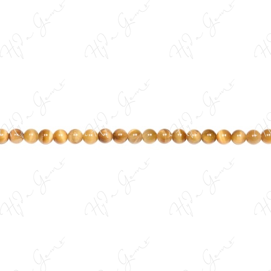 Tiger Eye Golden Color Round Beads