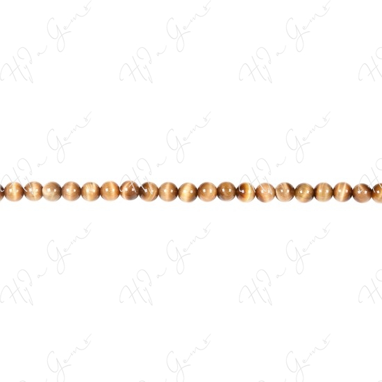 Tiger Eye Golden Color Round Beads (A)