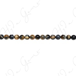 Tiger Eye Fancy Color Round Beads (A)