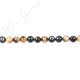 Tiger Eye Fancy Color Round Beads (A)