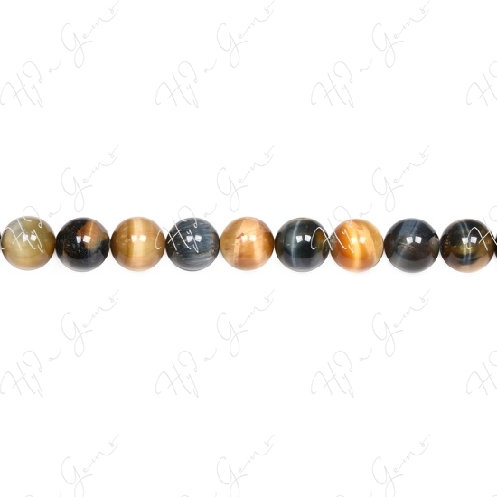 Tiger Eye Fancy Color Round Beads (A)