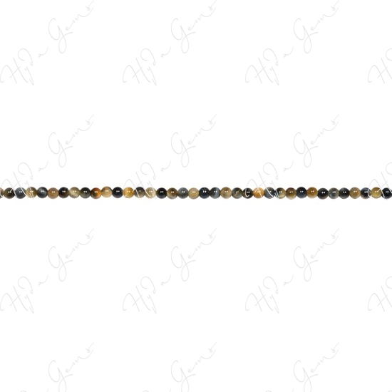 Tiger Eye Fancy Color Round Beads (A)