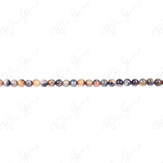 Tiger Eye Fancy Color Round Beads (A)