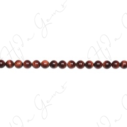 Red Tiger Eye Round Beads (A)