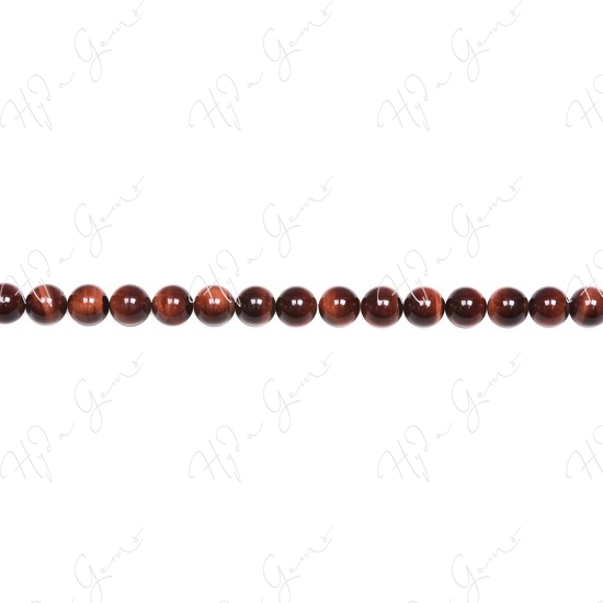 Red Tiger Eye Round Beads (A)