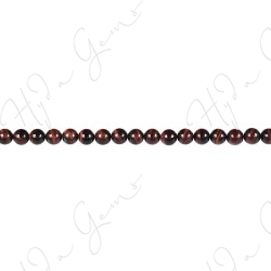 Red Tiger Eye Round Beads (AB)