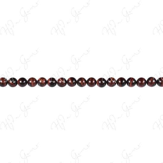 Red Tiger Eye Round Beads (AB)