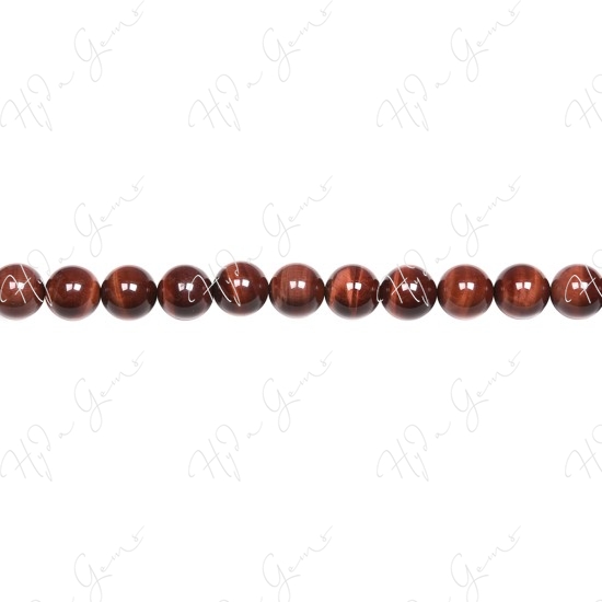 Red Tiger Eye Round Beads (A)