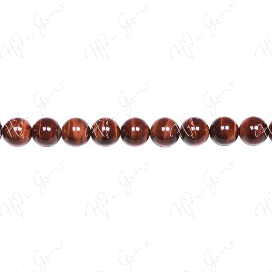 Red Tiger Eye Round Beads (A)