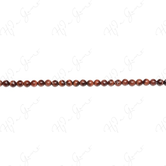 Red Tiger Eye Round Beads (A)