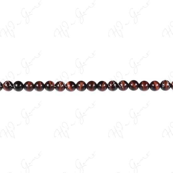 Red Tiger Eye Round Beads (A)