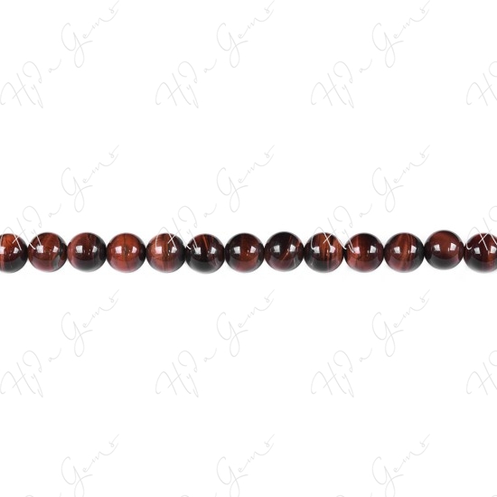 Red Tiger Eye Round Beads (AB)