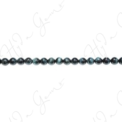 Blue Tiger Eye Round Beads (A)