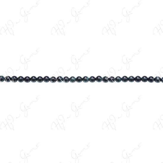 Blue Tiger Eye Round Beads