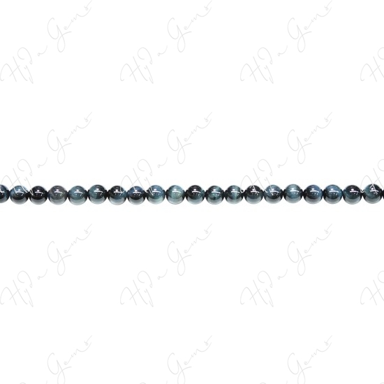 Blue Tiger Eye Round Beads