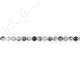 Black Rutile Quartz Round Beads