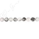 Black Rutile Quartz Round Beads