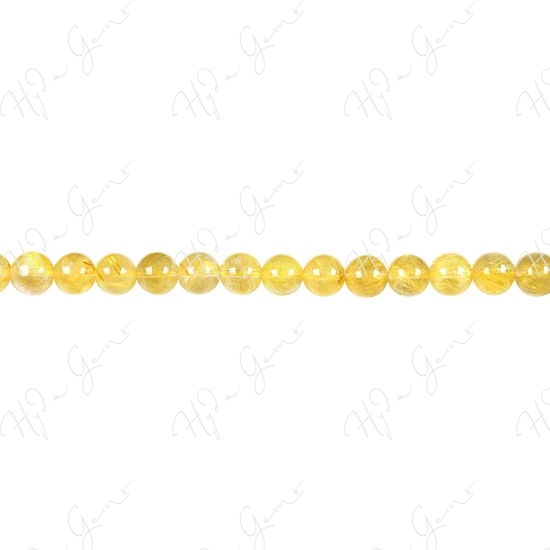 Rutlie Quartz Round Beads (3A)