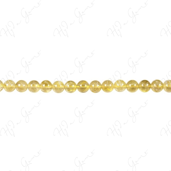 Rutlie Quartz Round Beads (A)